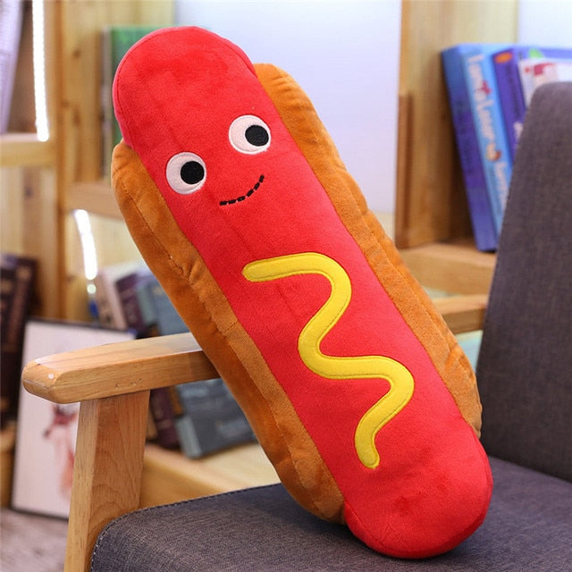 Cute Cartoon Plush Hamburger ice cream french fries toy stuffed food Popcorn cake pizza pillow cushion kids toys birthday gift