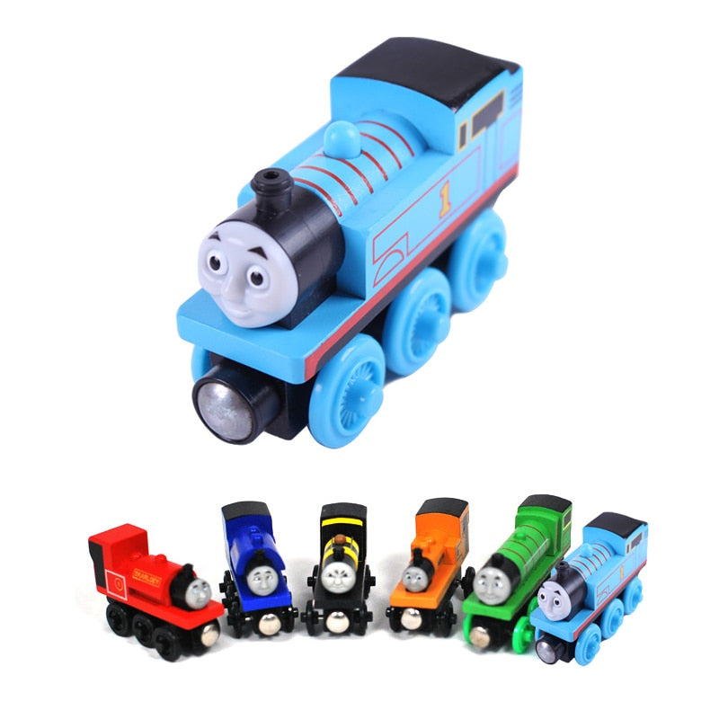 Magnetic wooden trains thomas wooden toy thomas train Wooden Model Trains for baby thomas and friends building wood toys for kid