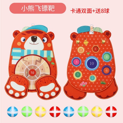 Children Throw Sticky Ball Dartboard Target Ball Game Family Sport Game Party outdoor sports baby indoor sucker ball toys