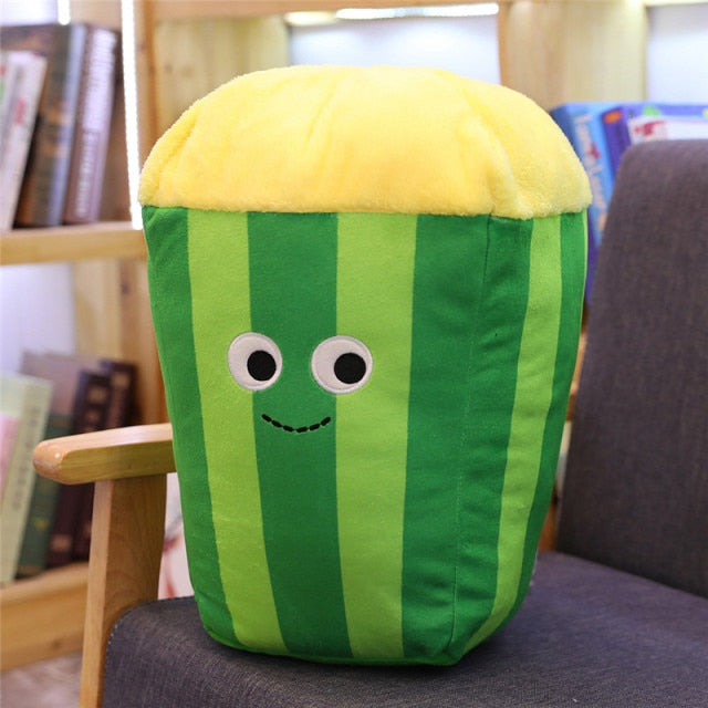 Cute Cartoon Plush Hamburger ice cream french fries toy stuffed food Popcorn cake pizza pillow cushion kids toys birthday gift