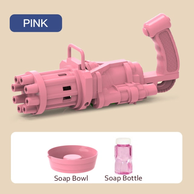 Bubble Gun Toys New Automatic Bubble Gun Machine Kids Toy Music Gun Outdoor/Party/Bath Toys Birthday Gift For Children Boy Girls