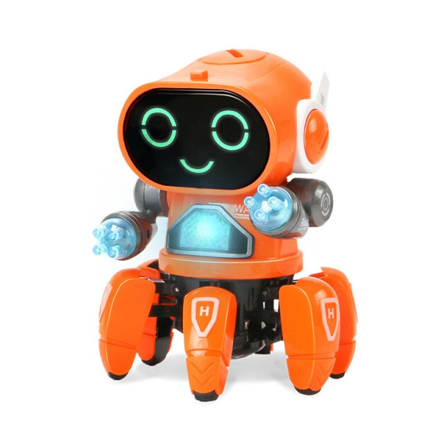 Dance Music 6 Claws Robot Octopus Spider Robots Vehicle for Boys/Girls
