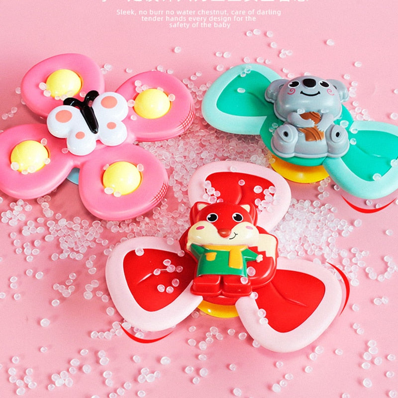 1pcs Cartoon Fidget Spinner Kids Toys ABS Colorful Insect Gyro Toy Relief Stress Educational Fingertip Rattle Toys For Children