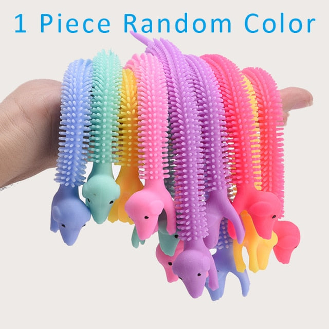 Worm Noodle Stretch String TPR Rope Anti Stress Toys String Fidget Autism Vent Toys Decompression Toy Sqishy Toy
