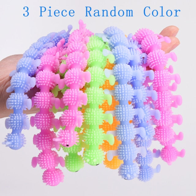 Worm Noodle Stretch String TPR Rope Anti Stress Toys String Fidget Autism Vent Toys Decompression Toy Sqishy Toy