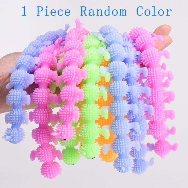 Worm Noodle Stretch String TPR Rope Anti Stress Toys String Fidget Autism Vent Toys Decompression Toy Sqishy Toy