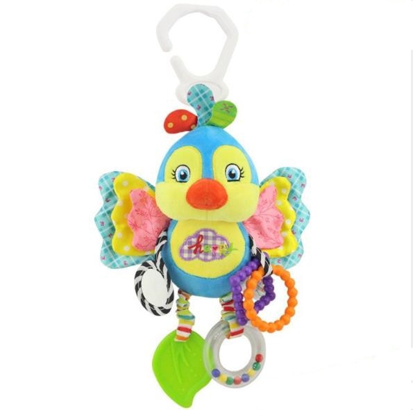 New Arrival Soft Giraffe Animal Handbells Rattles Plush Infant Baby development Handle Toys Hot Selling WIth Teether Baby Toy