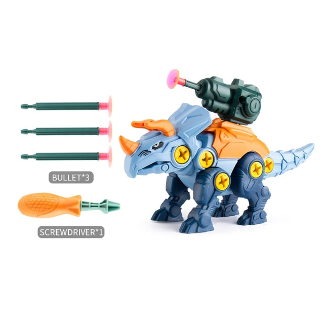 Children's Dinosaur Construction Boy Toy Set Educational Designer Montessori Model Disassembly Assembly Puzzle Toys for Kid