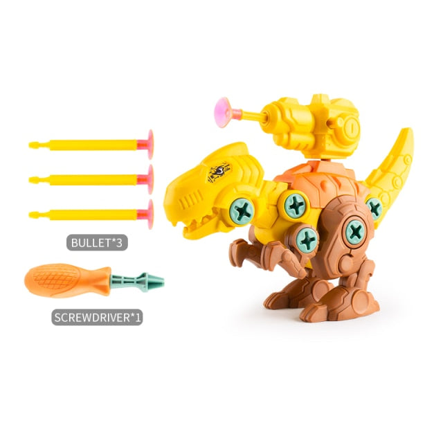 Children's Dinosaur Construction Boy Toy Set Educational Designer Montessori Model Disassembly Assembly Puzzle Toys for Kid