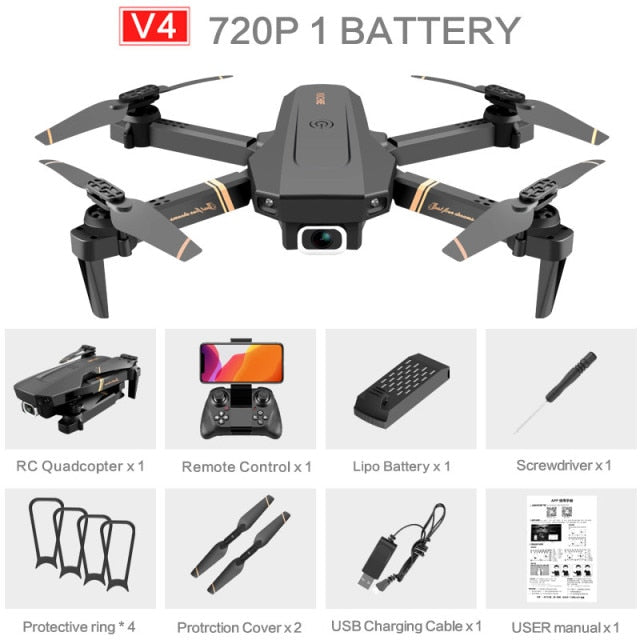 2021 NEW RC Drone 4k HD Wide Angle profesional Camera 4k WIFI Live Video FPV 4K/1080P Drones With Quadrocopter Dron Toys