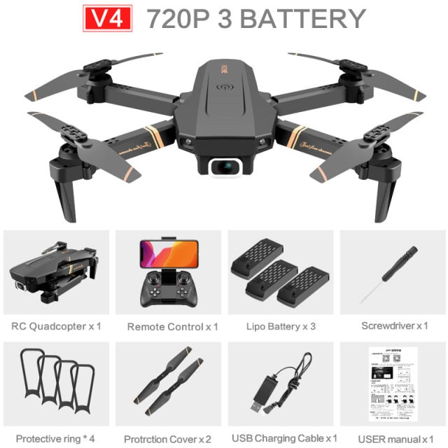 2021 NEW RC Drone 4k HD Wide Angle profesional Camera 4k WIFI Live Video FPV 4K/1080P Drones With Quadrocopter Dron Toys