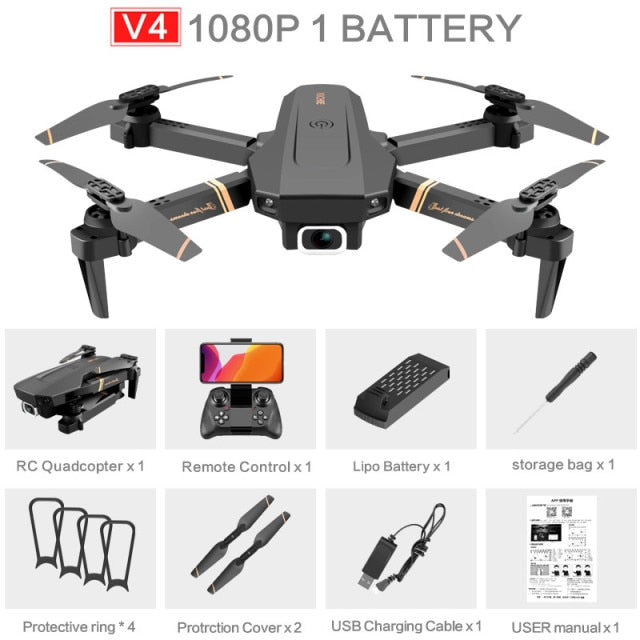 2021 NEW RC Drone 4k HD Wide Angle profesional Camera 4k WIFI Live Video FPV 4K/1080P Drones With Quadrocopter Dron Toys