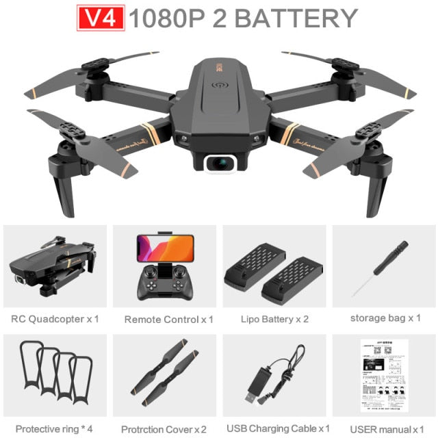 2021 NEW RC Drone 4k HD Wide Angle profesional Camera 4k WIFI Live Video FPV 4K/1080P Drones With Quadrocopter Dron Toys