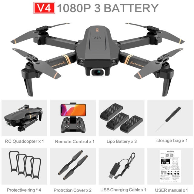 2021 NEW RC Drone 4k HD Wide Angle profesional Camera 4k WIFI Live Video FPV 4K/1080P Drones With Quadrocopter Dron Toys