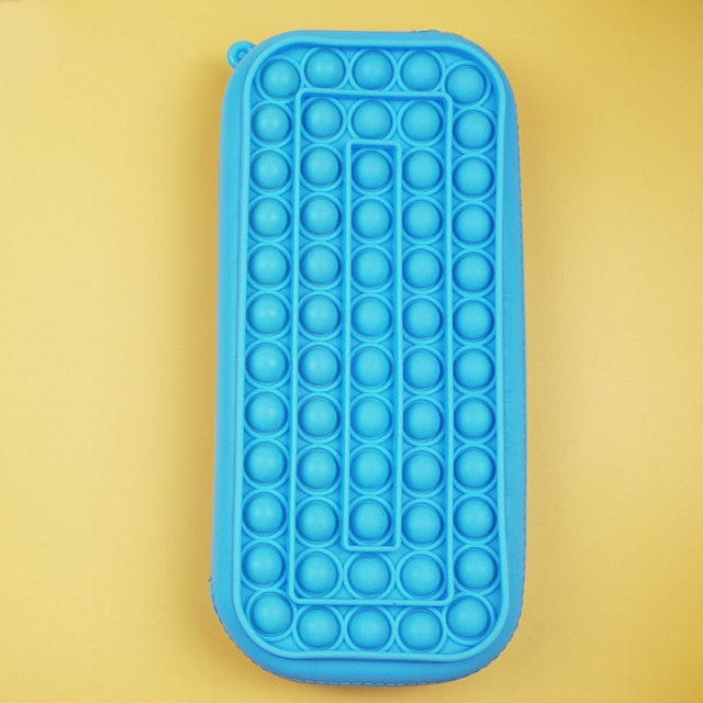 New Pop Its Push Bubble Fidget Toys Pencil Case Children Stress Relief Squeeze Toy Antistress Popits Soft Squishy Kids Toys Gift