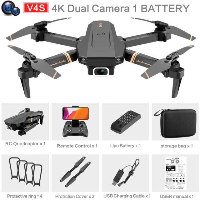 2021 NEW RC Drone 4k HD Wide Angle profesional Camera 4k WIFI Live Video FPV 4K/1080P Drones With Quadrocopter Dron Toys