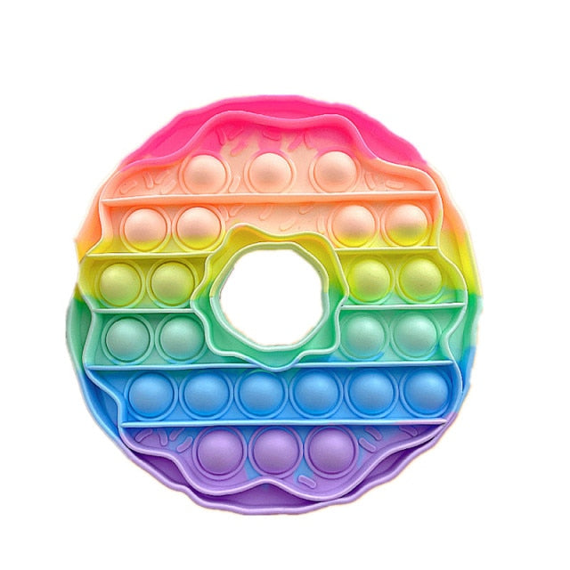 Emulation Food Pizza Pop It Push Bubble Fidget Toys Adult Stress Relief Squeeze Toy Antistress Popit Soft Squishy Kids Toy Gifts
