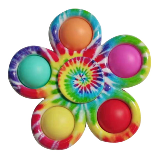 Colorful Funny Fidget Toy Hand Spinner Stress Relief 12 Sides Spinner PopIt Stress Relief Fidget Toys for Anxiety Anti-stress