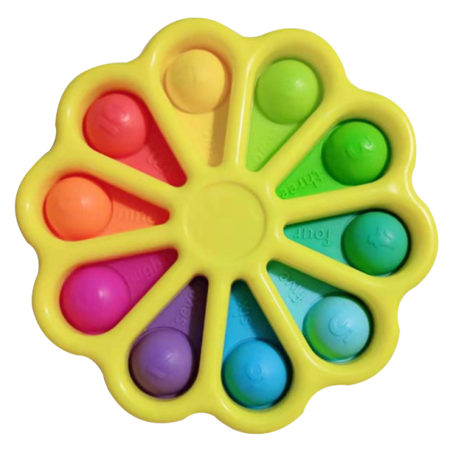 Colorful Funny Fidget Toy Hand Spinner Stress Relief 12 Sides Spinner PopIt Stress Relief Fidget Toys for Anxiety Anti-stress