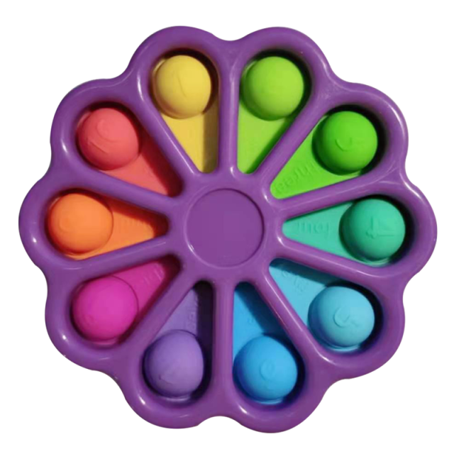 Colorful Funny Fidget Toy Hand Spinner Stress Relief 12 Sides Spinner PopIt Stress Relief Fidget Toys for Anxiety Anti-stress