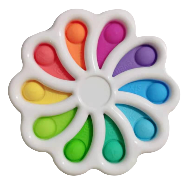 Colorful Funny Fidget Toy Hand Spinner Stress Relief 12 Sides Spinner PopIt Stress Relief Fidget Toys for Anxiety Anti-stress