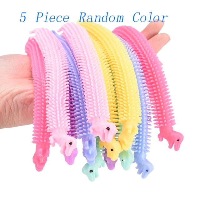Worm Noodle Stretch String TPR Rope Anti Stress Toys String Fidget Autism Vent Toys Decompression Toy Sqishy Toy
