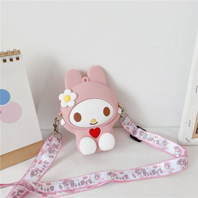 Fashion pop It Push Bubbles Toy Rainbow Unicorn Kawaii Coin Purse Children Wallet Ladies Bag Silica Gel Simple Dimple Fidget Toy