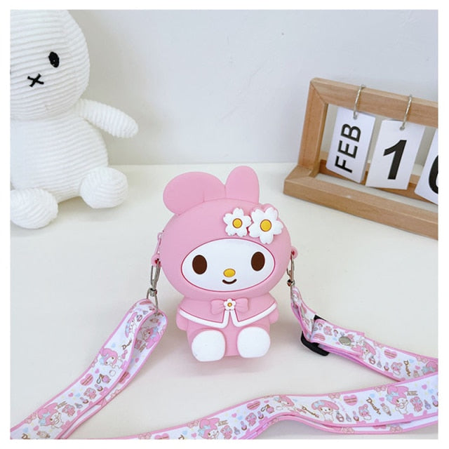 Fashion pop It Push Bubbles Toy Rainbow Unicorn Kawaii Coin Purse Children Wallet Ladies Bag Silica Gel Simple Dimple Fidget Toy