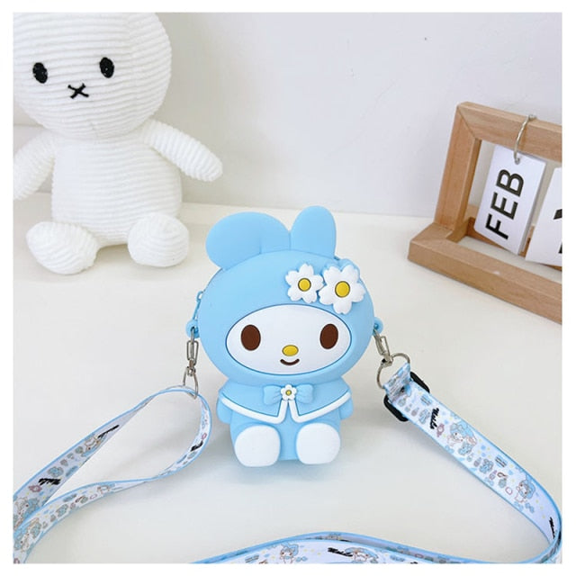 Fashion pop It Push Bubbles Toy Rainbow Unicorn Kawaii Coin Purse Children Wallet Ladies Bag Silica Gel Simple Dimple Fidget Toy