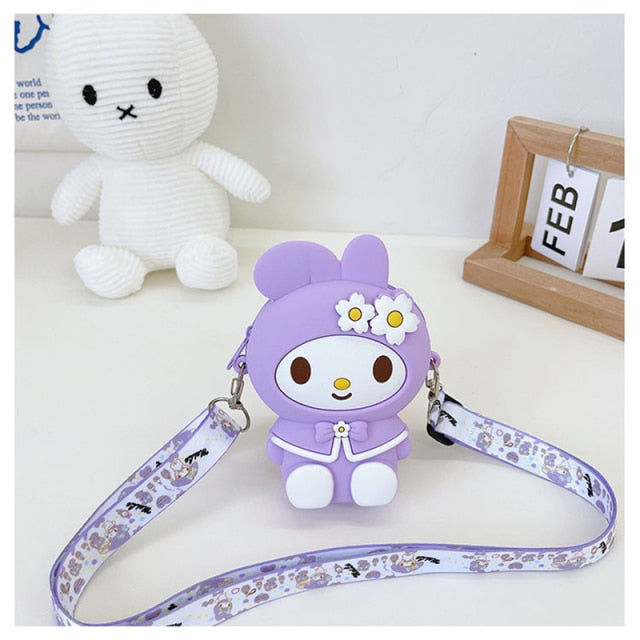 Fashion pop It Push Bubbles Toy Rainbow Unicorn Kawaii Coin Purse Children Wallet Ladies Bag Silica Gel Simple Dimple Fidget Toy
