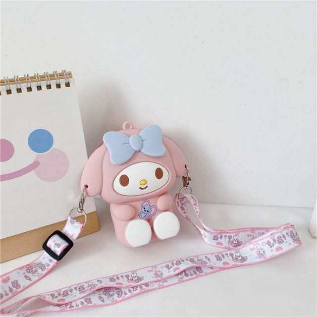 Fashion pop It Push Bubbles Toy Rainbow Unicorn Kawaii Coin Purse Children Wallet Ladies Bag Silica Gel Simple Dimple Fidget Toy