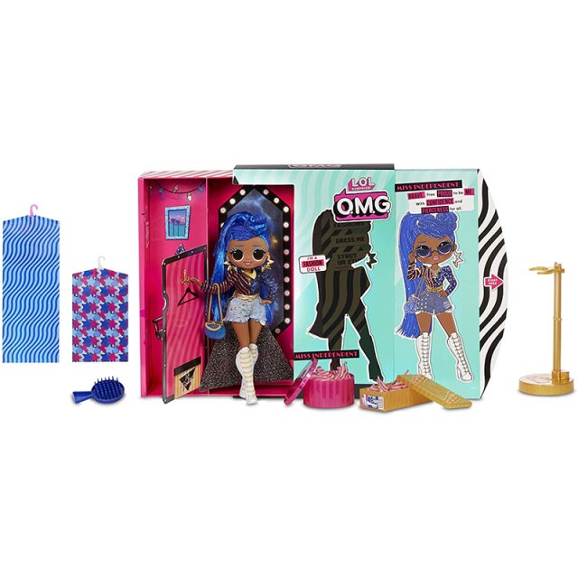 Original LOL Surprise OMG Busy B.B. Candylicious Alt Grrrl Miss Independent Fashion Dress up Doll Toy with 20 Surprises
