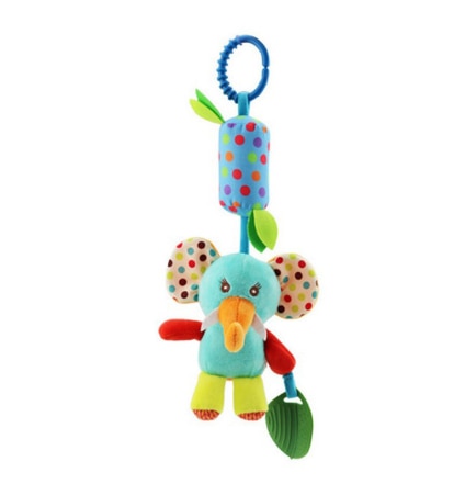New Arrival Soft Giraffe Animal Handbells Rattles Plush Infant Baby development Handle Toys Hot Selling WIth Teether Baby Toy