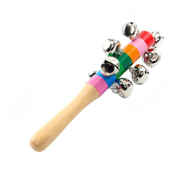 Montessori Wooden Rattles For Baby Crib Toys Baby Rattle Educational Musical Wooden Toys Games For Babies Baby Toys 0 12 Months