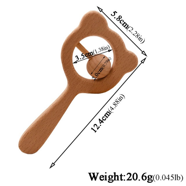 Montessori Wooden Rattles For Baby Crib Toys Baby Rattle Educational Musical Wooden Toys Games For Babies Baby Toys 0 12 Months