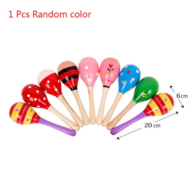Montessori Wooden Rattles For Baby Crib Toys Baby Rattle Educational Musical Wooden Toys Games For Babies Baby Toys 0 12 Months