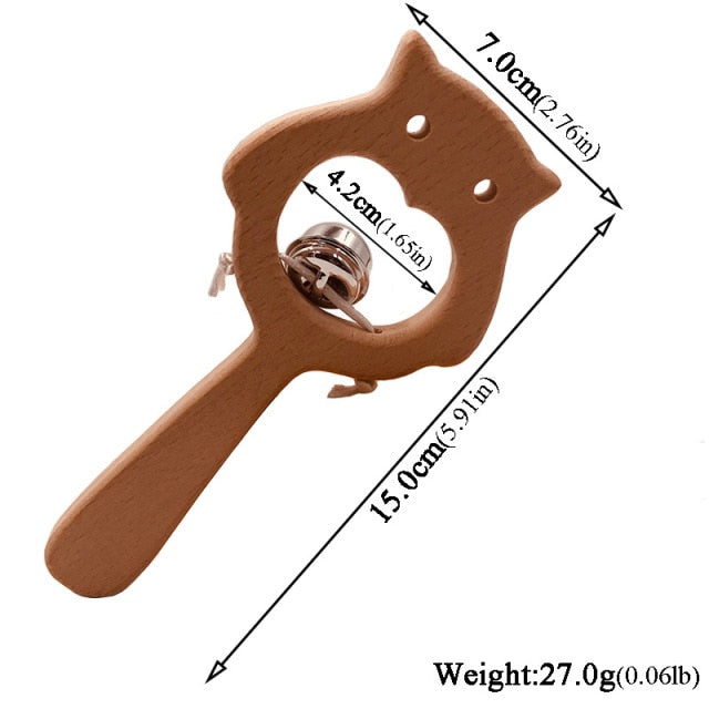 Montessori Wooden Rattles For Baby Crib Toys Baby Rattle Educational Musical Wooden Toys Games For Babies Baby Toys 0 12 Months