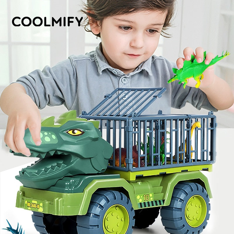 Car Toy Dinosaurs Transport Car Carrier Truck Toy indominus rex jurassic world plastic dinosaurs toys christmas gifts for Kids