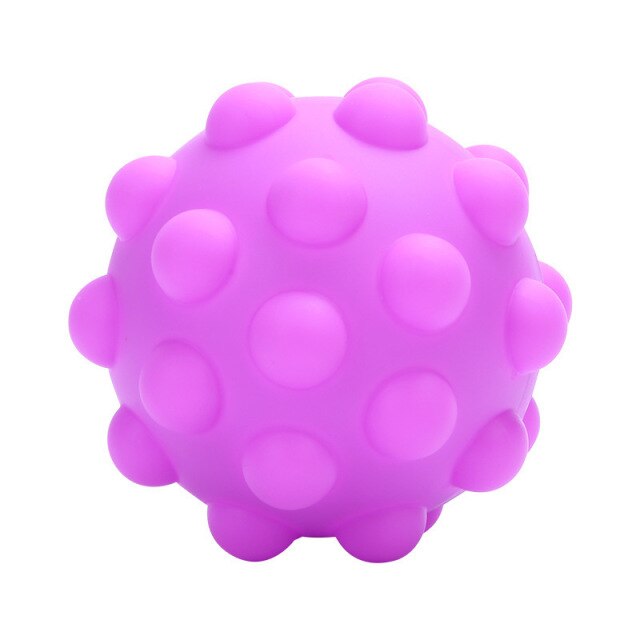 Popite Ball Cube Squishy Shape Fidget Toys Silicone 3D Decompression Ball Kid Stress Relief Push Bubble Sensory Toy
