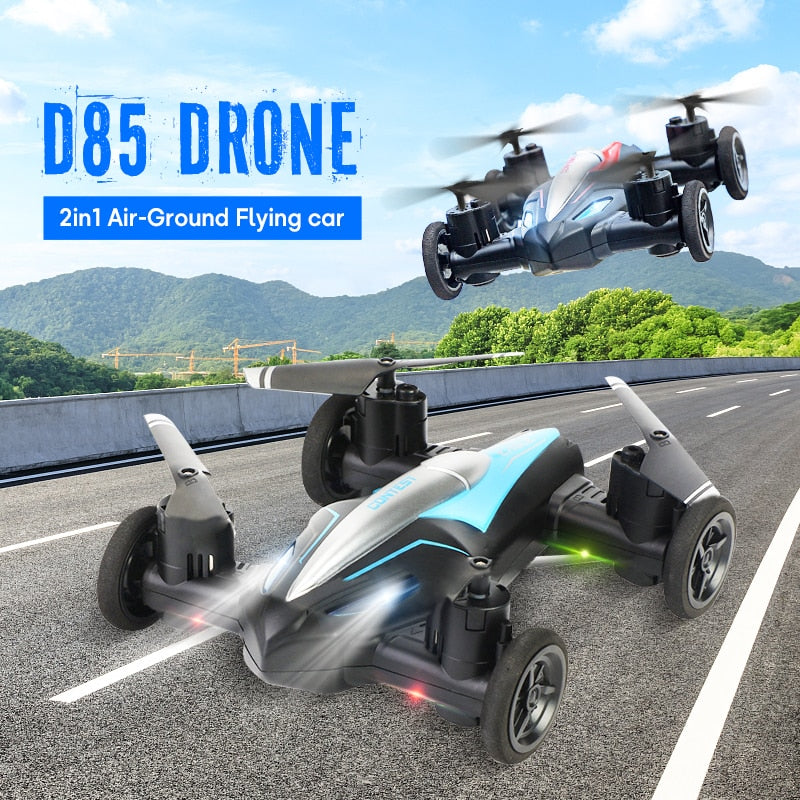 Eachine D85 2in1 Dron Air-Ground Flying Car 2.4G Dual Mode Racing Mini Drone Professional RC Car Quadcopter Drones Children Toys