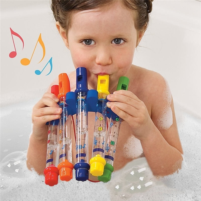 1Pcs Water Flute Toy Kids Children Colorful Water Flutes Bath Tub Tunes Toys Fun Music Sounds Baby Shower Bath Toy