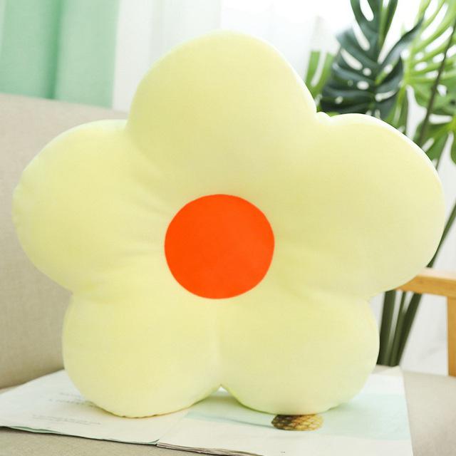 Lovely 40cm Fresh Colorful Flower Plush Pillow Toy Soft Cartoon Plant Stuffed Doll Chair Cushion Sofa Kids Lovers Birthday Gifts