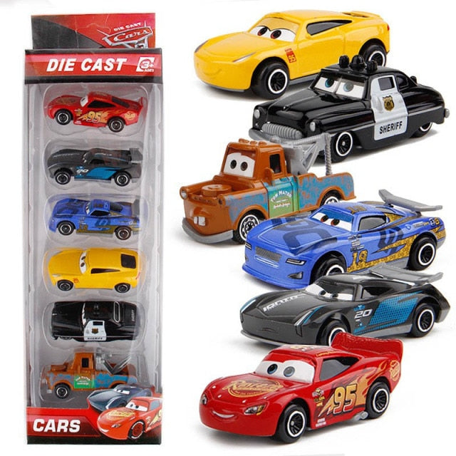 1:55 Disney Pixar Cars 3 Metal Diecast Car Model Toy Gift Set