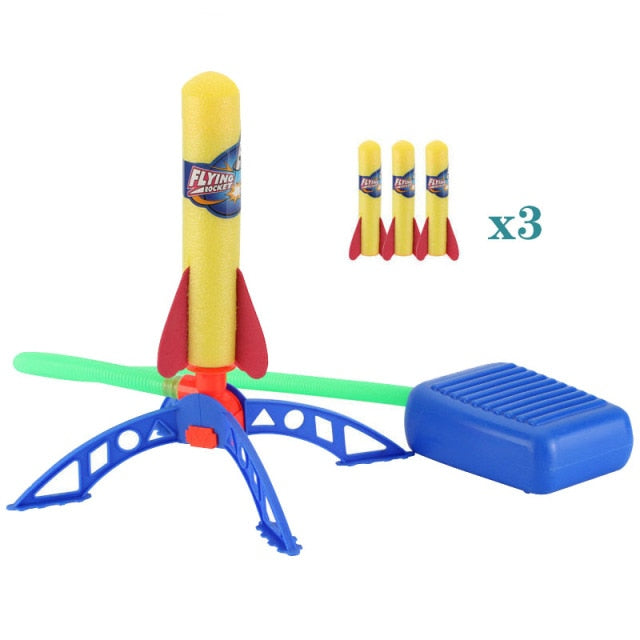 Kids Rocket Launcher Step Pump Power Air Pressed Stomp Outdoor Family Games Skyrocket Birthday Gifts Sports Toys For Children