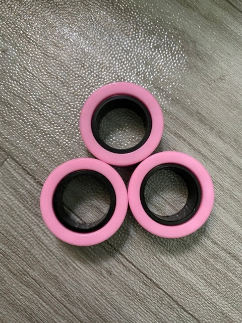 Anti-Stress Magnetic Rings Fidget Unzip Toy Magic RingTools Children Magnetic Ring Finger Spinner Ring Adult Decompression Toys