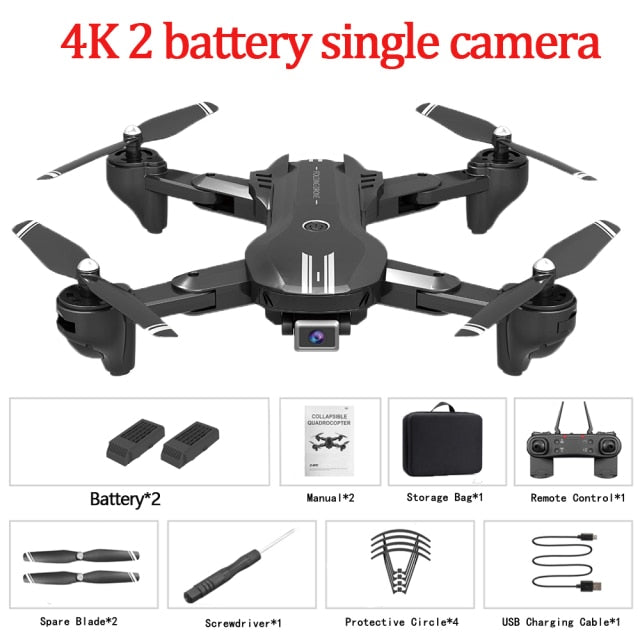 LISM X209 RC Drone 4K Professional HD Dual Camera WIFI FPV Air Pressure Fixed Height One Key Return Home Folding Quadcopter Toys