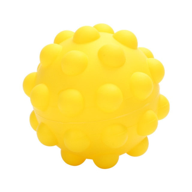 Popite Ball Cube Squishy Shape Fidget Toys Silicone 3D Decompression Ball Kid Stress Relief Push Bubble Sensory Toy