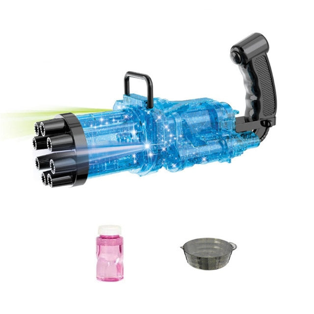 New Gatling Bubble Machine "10-Hole Automatic Bubble Guns For Kids"