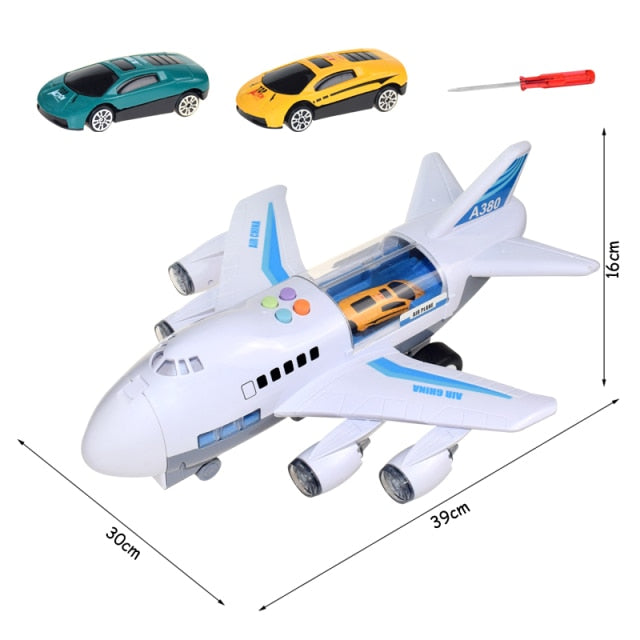 Toy Car Music Story Simulation Track Inertia Aircraft Children Large Size Passenger Toy Plane